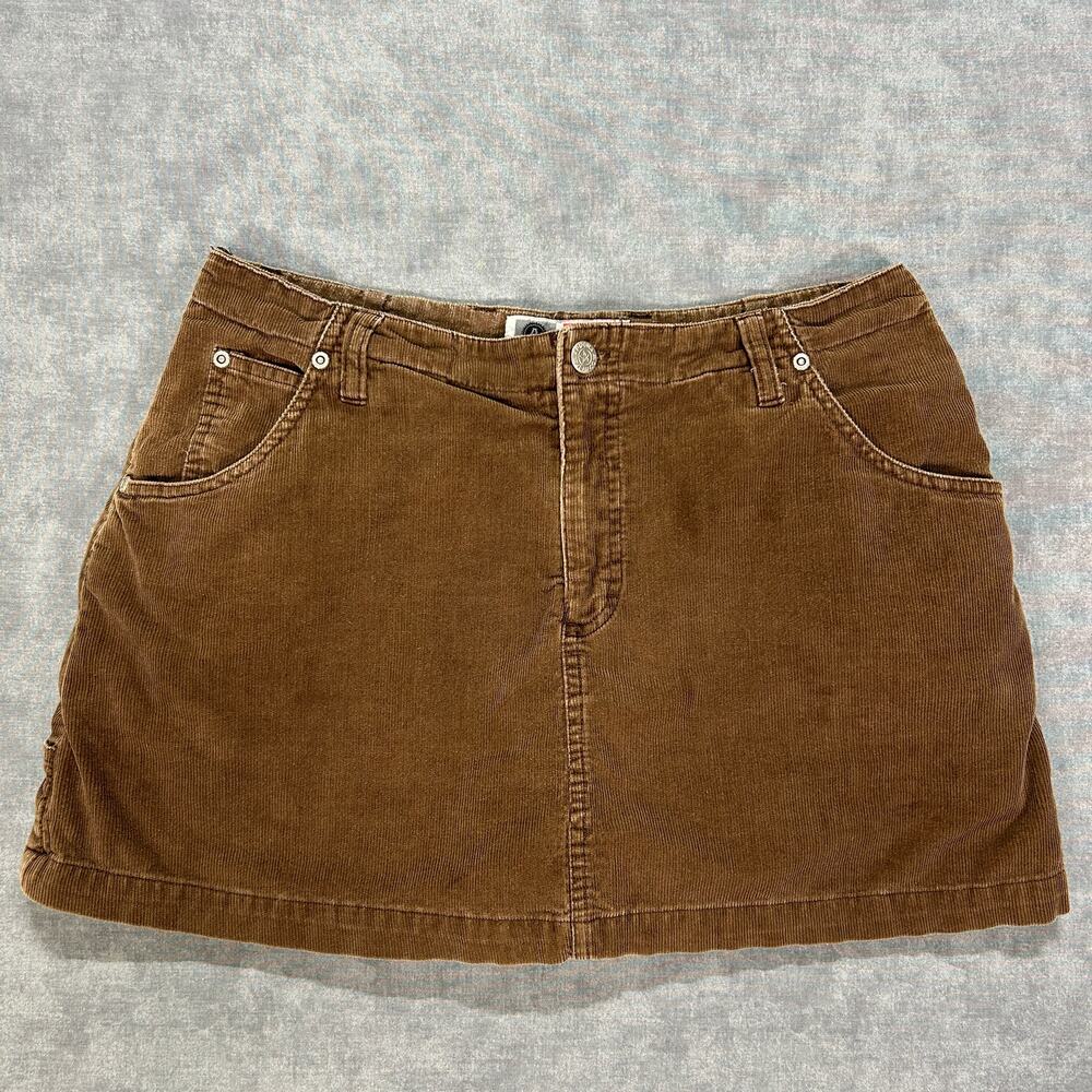 Vintage 90s Arizona Jean Co. Corduroy Micro Mini Skirt Cotton Womens Size 7 Y2K